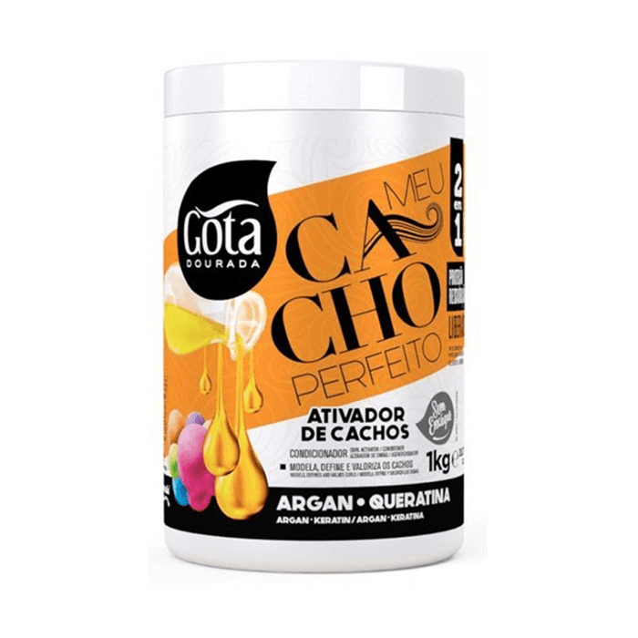 Gota Dourada Ativador de Cachos Meu Cacho Perfeito 1kg