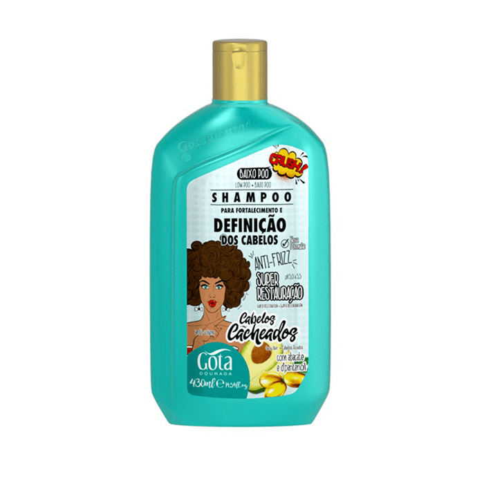 Gota Dourada Shampoo Fortalecimiento Cacheados 430ml