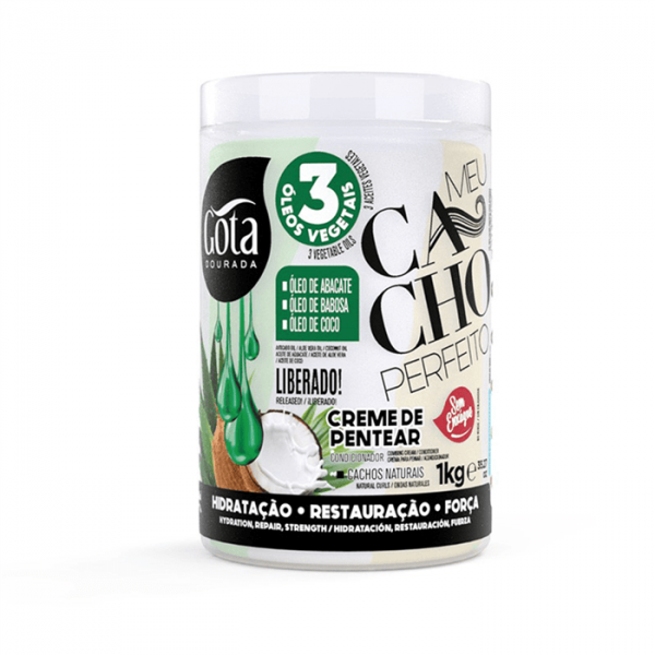 Gota Dourada Creme de Pentear Meu Cacho Perfeito 1kg