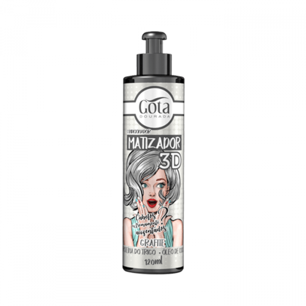 Gota Dourada Matizador 3D Grafite 120Ml