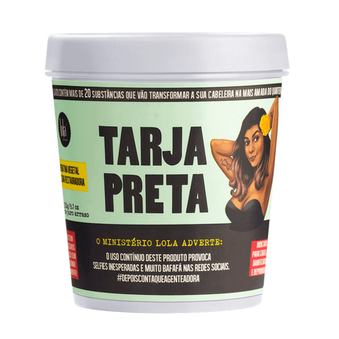 Lola Cosmetics Tarja Preta – Máscara Restauradora 230 G