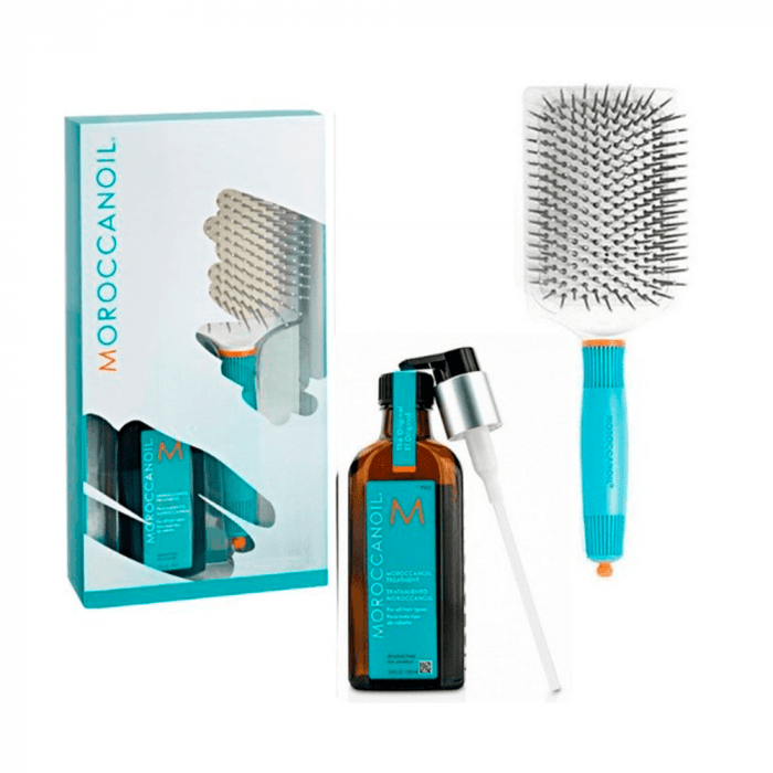 Pack Moroccanoil Paddle Brush y Tratamiento