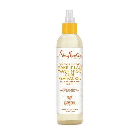 SheaMoisture Coconut Custard Make It Last Wash N' Go Curl Revival Oil 237ml
