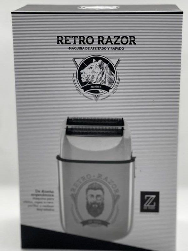MAQUINA AFEITAR RETRO SILVER