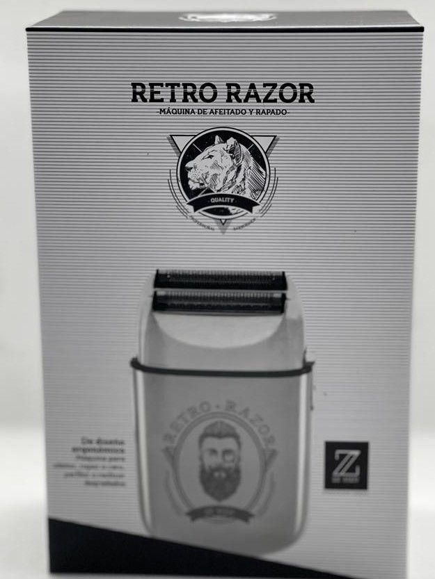 MAQUINA AFEITAR RETRO SILVER