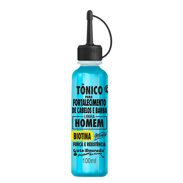 GOTA DOURADA TÓNICO CABELO E BARBA BIOTINA 100ML
