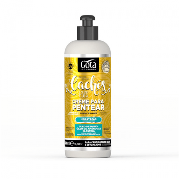 Gota Dourada Creme de Pentear Cachos Leves 500ml