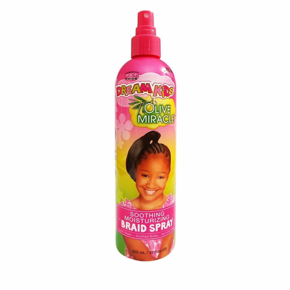 African Pride Dream Kids Olive Miracle Soothing Moisturizing Braid Spray 12oz